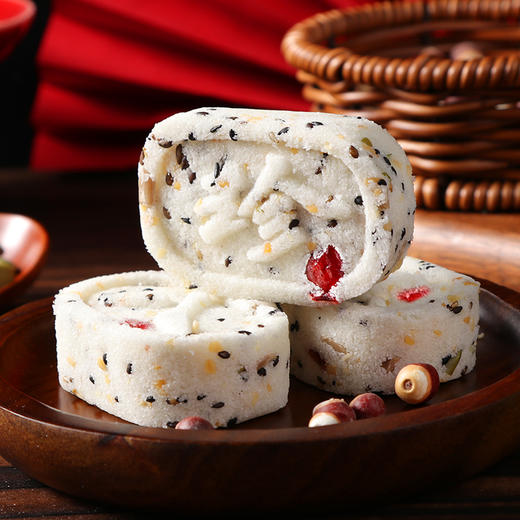 平价优选：坚果茯苓八珍糕无蔗Q软传统芡实糕点健康早餐代餐食品零食 冠食果 商品图3