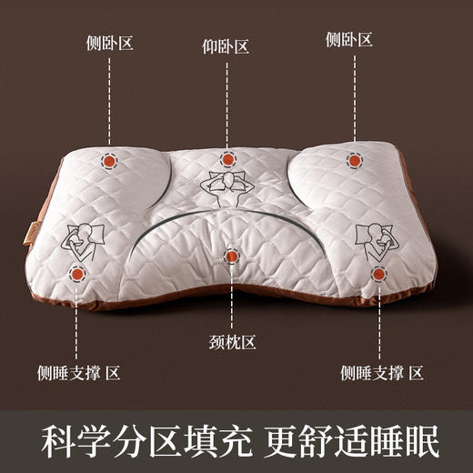 Cieltown/夏尔小镇PE枕头护颈椎助睡眠枕芯单人家用陨墨烯软管枕 陨墨烯软管枕 商品图1