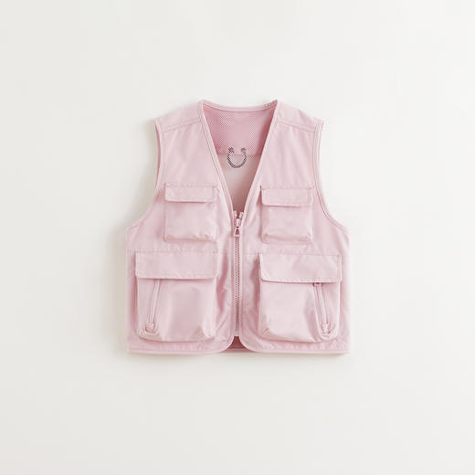 【山系户外】马克珍妮男女童三防多功能工装马甲春装新款250090 商品图3