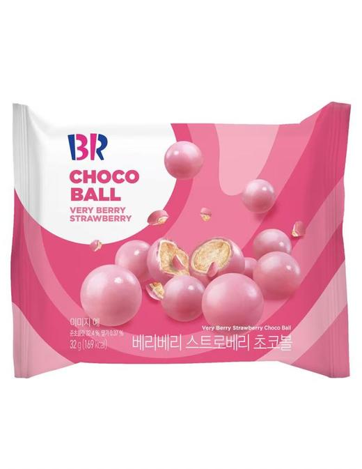 富林可夹心草莓味球32g 商品图0