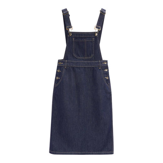 【小个子】 IEF/爱依服2025 春季 港式时尚休闲复古风通勤百搭牛仔背带裙DS40929 商品图5