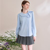 设计感娃娃领蝴蝶结绑带衬衫女气质垂感泡泡袖衬衣V0250137 商品缩略图3