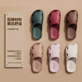男/女包头半拖鞋女静音软底男夏外穿家居室内凉鞋厚底防滑【WG25235W/M】