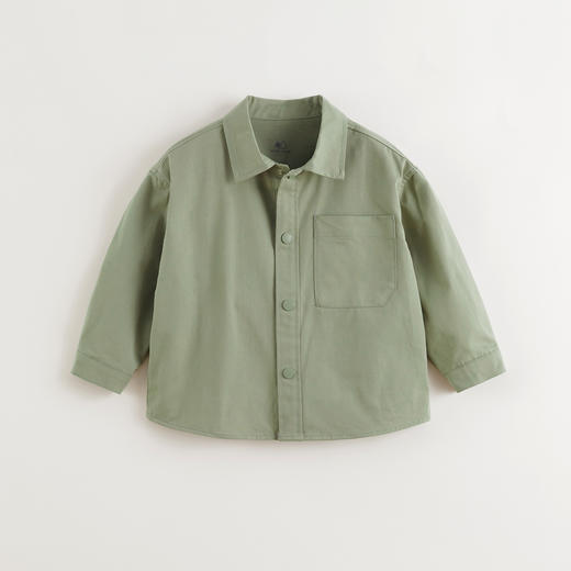 马克珍妮男童城市户外翻领衬衫儿童纯棉衬衣2025年春装新款250102 商品图1