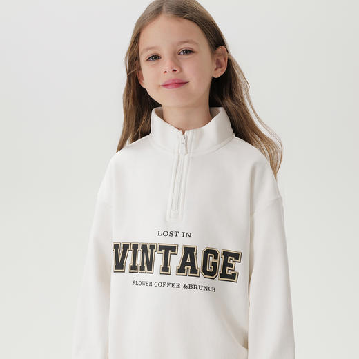 马克珍妮女童活力运动立领卫衣儿童宽松外套2025年春装新款250158 商品图4