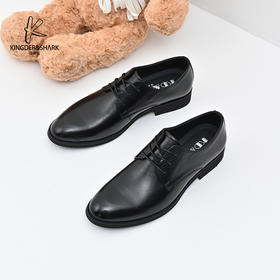 经典鲨2025年春季新款男士舒适平底正装商务皮鞋KW08-513011