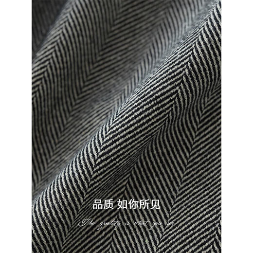 【有赞】COCOBELLA提花人字纹老钱风轻商务西装早春休闲通勤外套SI0010-2 商品图4