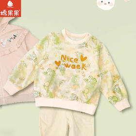 棉果果春季新品商场同款女童洋气百搭小毛圈圆领套头卫衣M122180225084