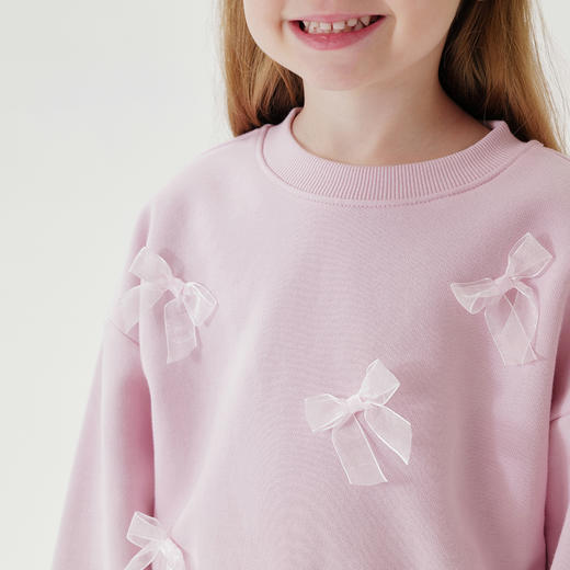 马克珍妮女童软糯甜美小蝴蝶卫衣 宝宝上衣2025年春装新款250220 商品图4