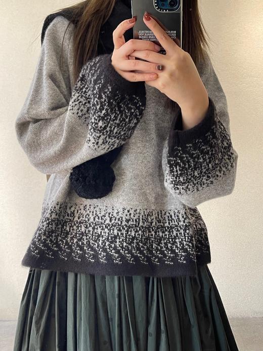 （g）提花针织毛衣 商品图0