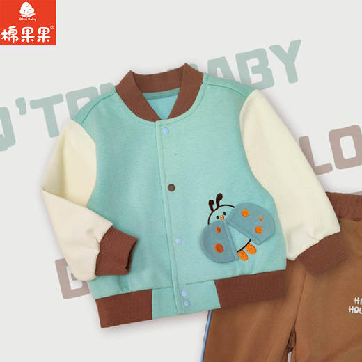 棉果果春季新品商场同款男童撞色拼接卡通长袖外套M112100225119 商品图0