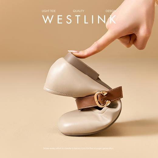 西遇圆头玛丽珍鞋女新款复古配裙子单鞋平底白色小皮鞋V0356276 商品图1