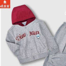 棉果果春季新品商场同款男童撞色针织连帽外套M112100225111