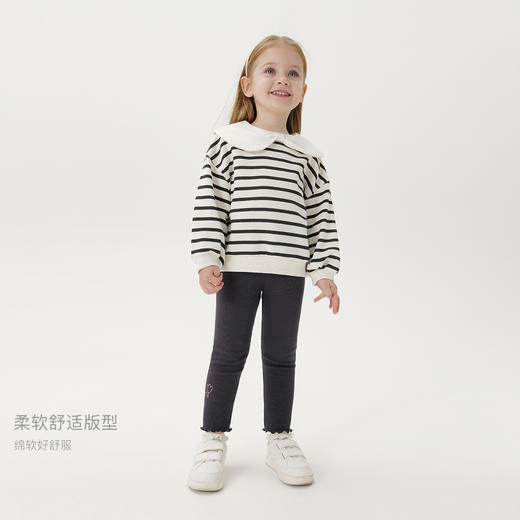 马克珍妮女童可爱印花弹力打底裤 宝宝裤子2025年春装新款250301 商品图3