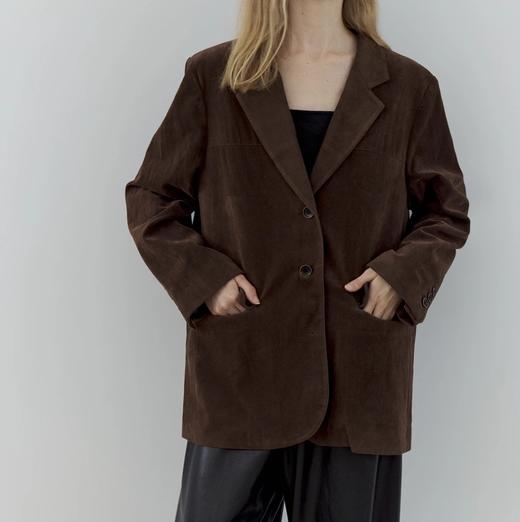 福利特价  不退换！美拉德反毛皮西装外套 商品图0