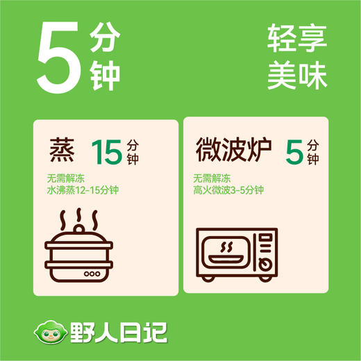 野人日记七色糙米烧麦，健康饱腹，粗粮早餐，500g/袋（每袋约10个） 商品图3