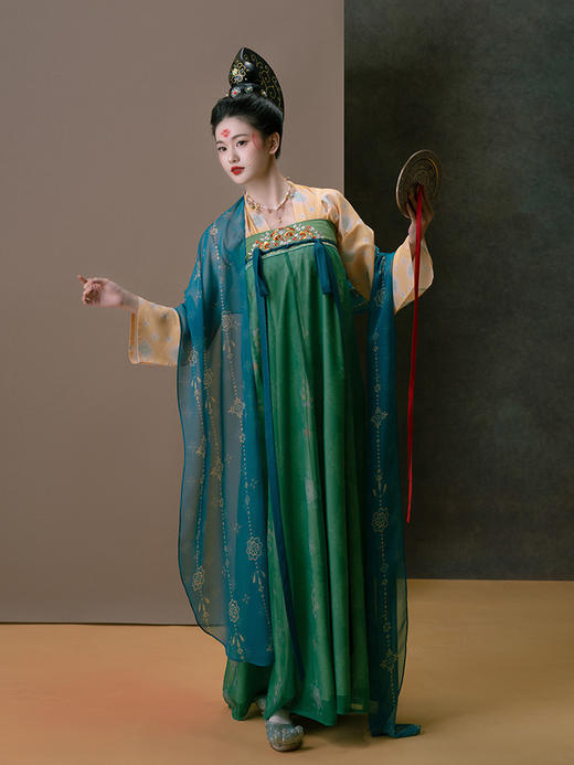 【重回汉唐彩陶集】正品原创复原款齐胸破裙套装唐制汉服女装 商品图1