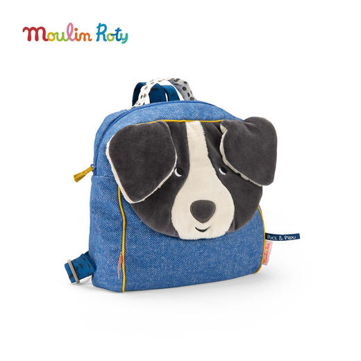 Moulin Roty 小狗普斯儿童背包 儿童背包 适合年龄3岁+ 小狗普斯与皮鲁系列 法国玩具 684018 商品图4