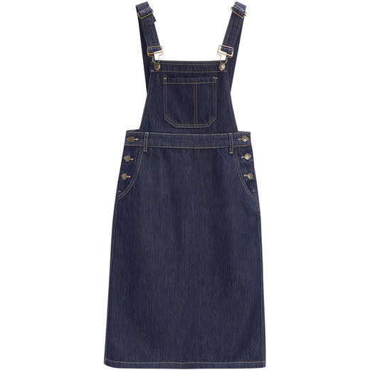 【小个子】 IEF/爱依服2025 春季 港式时尚休闲复古风通勤百搭牛仔背带裙DS40929 商品图4