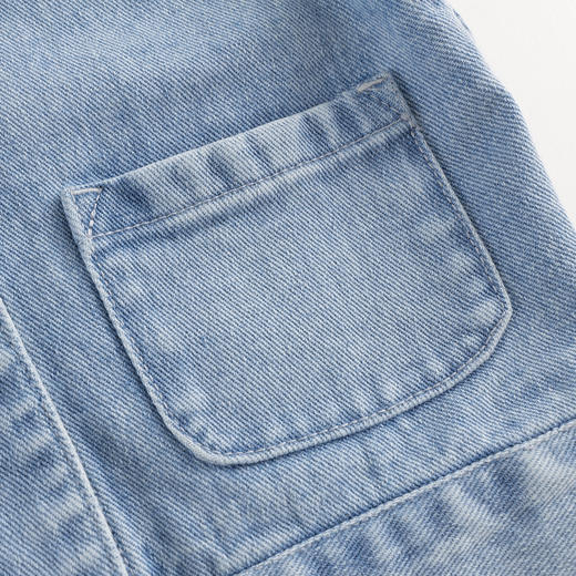 马克珍妮女童甜酷翻领牛仔马甲儿童上衣宝宝2025年春装新款250199 商品图5