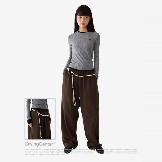 CryingCenter 腰头穿珠绳卫裤 商品图0