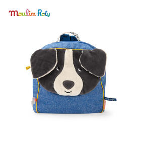 Moulin Roty 小狗普斯儿童背包 儿童背包 适合年龄3岁+ 小狗普斯与皮鲁系列 法国玩具 684018