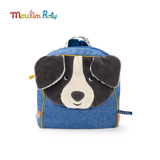 Moulin Roty 小狗普斯儿童背包 儿童背包 适合年龄3岁+ 小狗普斯与皮鲁系列 法国玩具 684018 商品图0