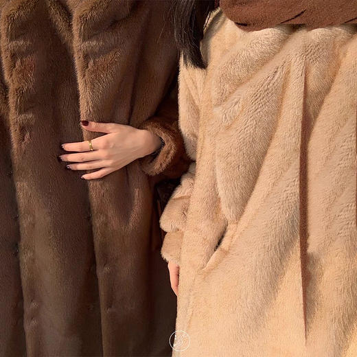 【SUSX】欧貂绒中长款女士大衣A054027（下单3-7天发货） 商品图2