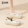 ZHR则则厚底透气板鞋女2024夏季复古时尚百搭单鞋增高罗马凉鞋女 商品缩略图2