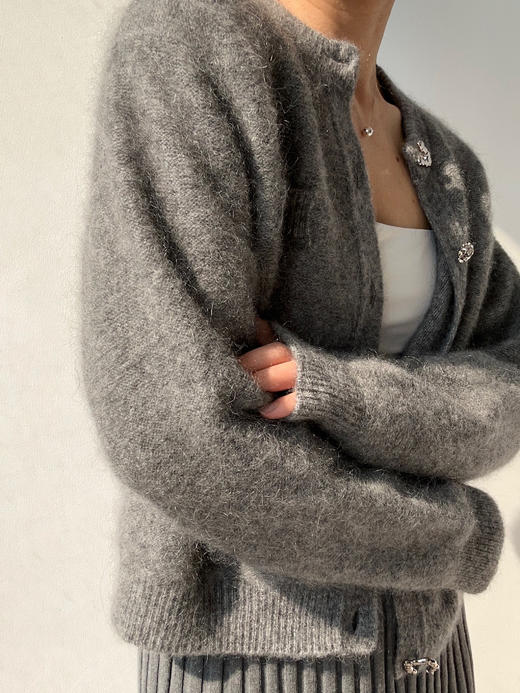 VC｜AW24054 Jaya mohair cardigan 开衫 [ 灰 / 白 / 驼 ] 商品图12