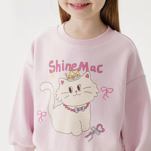 马克珍妮女童甜美印花亲肤卫衣宝宝宽松上衣2025年春装新款250210 商品图4