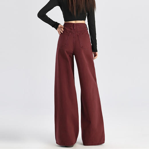 馥迦 休闲显瘦牛仔裤阔腿裤 商品图4