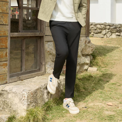 半身缘男裤 春季高透气宽松显高时尚百搭休闲裤251301U10303633 商品图3