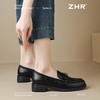 ZHR玫瑰扣饰乐福鞋女2025春季新款复古英伦风单鞋一脚蹬小皮鞋子 商品缩略图7