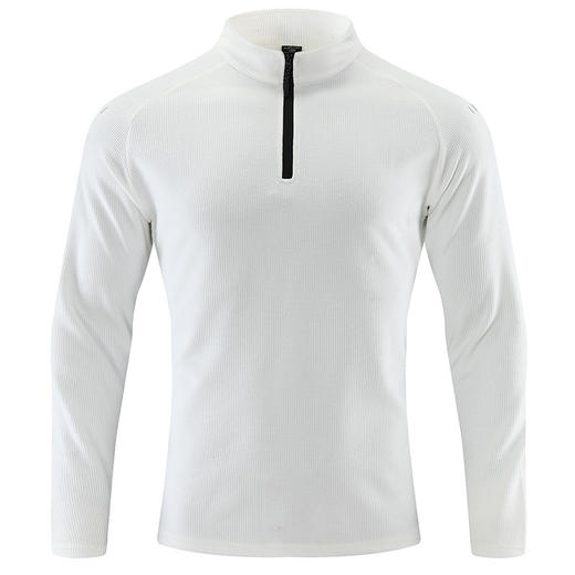 【拍1发2换着穿 】秋冬装美式复古青年T恤透气男士运动休闲高品质半开衫 商品图1