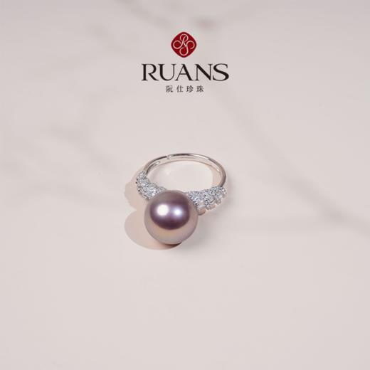 【阮仕珍珠】阮仕紫棠系列 S925银淡水珍珠戒指 11-12mm RS2071ZTD 商品图2
