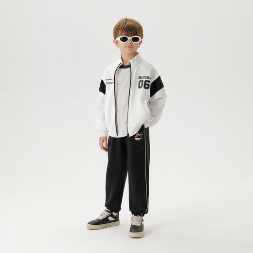 马克珍妮男童轻潮美式立领外套儿童运动上衣2025年春装新款250055 商品图1