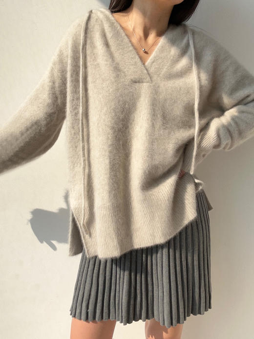 CINNAMON｜54910040 连帽云朵毛衫  [ 绒玉灰 ] 商品图13