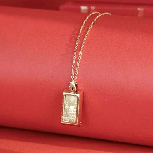 热卖中！！【湖南跨年晚会明星同款】芒果文创·LUCKY小金蛋吉字金砖吊坠（含200mg999足金金条） 商品图3