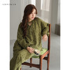 可人儿原创设计新款泡泡绵女士睡衣春秋长袖时尚可外出家居服套装 商品缩略图1
