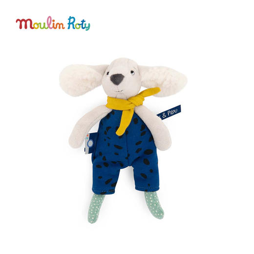 Moulin Roty 小号小狗普斯 法式玩偶 适合年龄0岁+ 小狗普斯与皮鲁系列 法国玩具 684013 商品图1