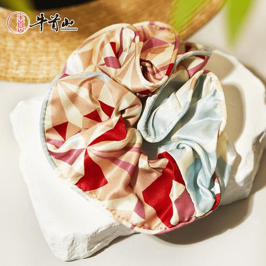 牛首山步步莲花发圈桑蚕丝简约气质扎头发绳皮筋女头绳丸子头发饰 商品图2