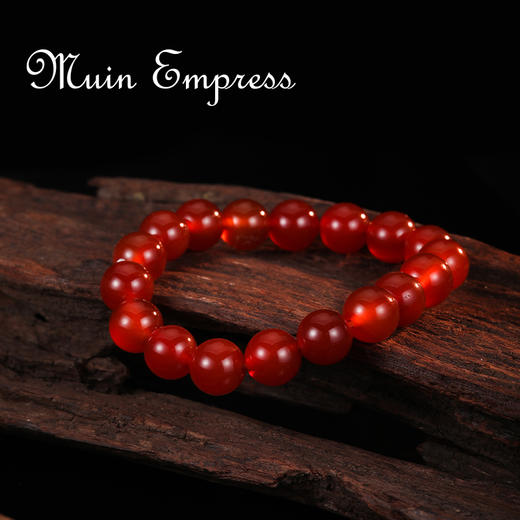 优选丨沐银时代红玛瑙8mm手链     沐银时代4+6mm叠戴红玛瑙项链 商品图2