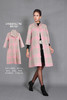 163C087--粉色纯羊毛双面呢中袖大衣--《乌鲁克雪花石膏大瓶》-《两河文明》 商品缩略图0