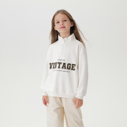 马克珍妮女童活力运动立领卫衣儿童宽松外套2025年春装新款250158 商品图1