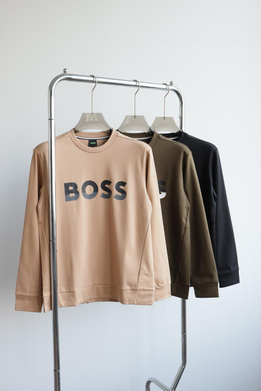 H.B 双面平纹丝光 圆领卫衣 WY891 商品图1