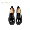 HARSON  【 B3F 】 哈森2025春季新品女鞋厚底高跟乐福鞋系带深口单鞋HS252510 商品缩略图1