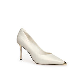 豪麟名鞋迪嘉女鞋皮鞋牛皮革DJHJA51WP011白色