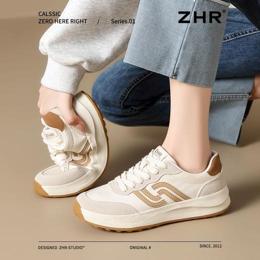 ZHR则则厚底增高阿甘鞋女春季新款超软耐磨轻便透气运动休闲鞋女 商品图7