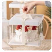 10寸白色透明蛋糕盒（规格：个、单位：个）